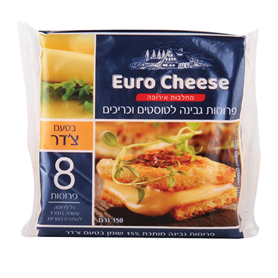 شرائح جبنة شيدر بنكهة السندويشات والخبز المحمص