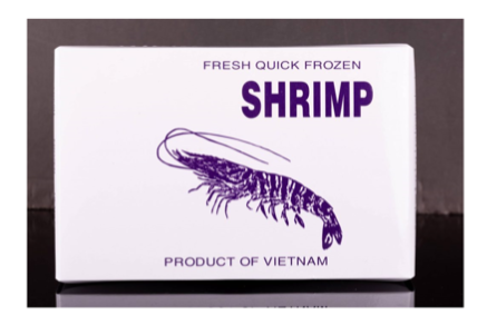 جمبري النمر الأسود مع القشرة بدون رأس في القطعة 16-20 الحجم: 16-20