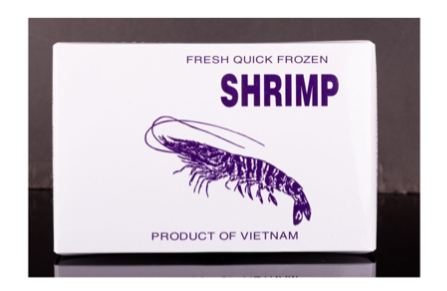 جمبري وانامي أبيض مقشر في قطعة 16-20